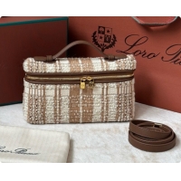 Big Discount Loro Piana Extra Pocket Pouch L19 in Tweed LP8811 Brown 01 2026