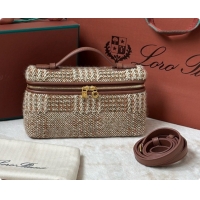 Low Cost Loro Piana Extra Pocket Pouch L19 in Tweed LP8811 Brown 02 2026