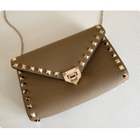 Super Quality Valentino Mini Rockstud Grainy Calfskin Chain Bag 2069 Grey 2026