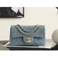 Popular Style Chanel Mini Flap Bag in Blue Denim AS6626/AS6573 2026