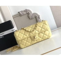 Buy Luxury Chanel Small Flap Bag in Lambskin AS6430 Yellow 2026