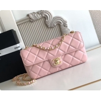 Good Looking Chanel Small Flap Bag in Lambskin AS6430 Pink 2026