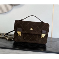 Top Quality Chanel Backpack in Suede Calfskin AS6465 Coffee Brown 2026