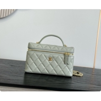 Best Price Chanel Mini Vanity with Chain in Quilted Grained Calfskin CH100813 Grey 2026