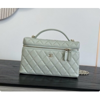 Most Popular Chanel Vanity with Chain in Quilted Grained Calfskin CH100810 Grey 2026