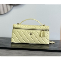 Chanel Vanity with Chain in Quilted Grained Calfskin CH100802 Yellow 2026