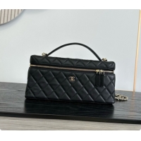 Best Product Chanel Vanity with Chain in Quilted Grained Calfskin CH100806 Black 2026 
