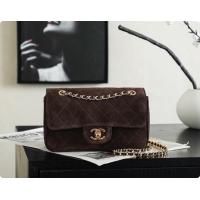 Good Product Chanel Mini Maxi Flap Bag in Suede AS6626 Coffee Brown 2026