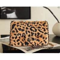 Popular Style Chanel Mini Flap Bag in Sequins CH100917 Leopard 2026