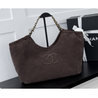 Unique Style Chanel Shopping Bag in Suede AS6475 Coffee Brown 2026