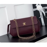 Best Product Chanel Large Flap Bag in Grained Calfskin AS6427 Burgundy 2026
