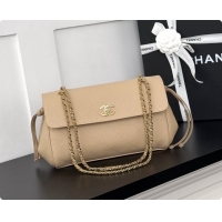 Luxurious Chanel Large Flap Bag in Grained Calfskin AS6427 Beige 2026