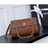 Pretty Style Chanel Large Flap Bag in Grained Calfskin AS6427 Brown 2026