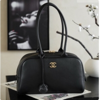 Popular Style Chanel Large Bowling Bag in Calfskin AS6580 CH100938 Black 2026