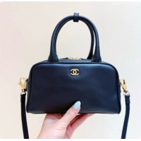 Buy Discount Chanel Clutch with Leather Strap in Calfskin AP5528 Black 2026