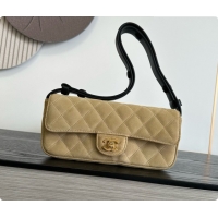 Good Quality Chanel Flap Bag in Brown Suede Leather 2026 AS6577