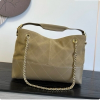 Purchase Chanel Small Tote Bag in Suede Calfskin and Lambskin AS5634 Apricot Brown 2026